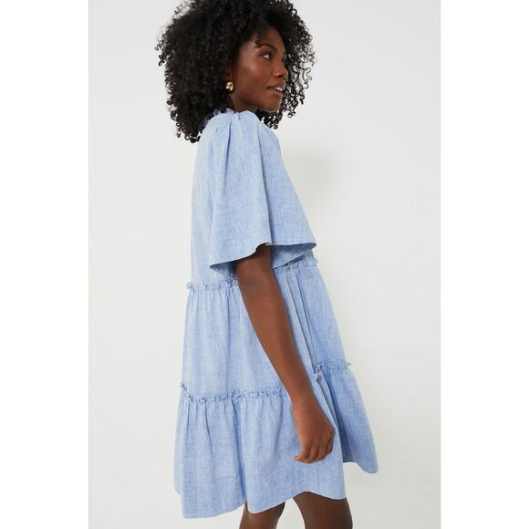 TUCKERNUCK Chambray Crawford Dress Size M NWT Retail $148 Tuckernuck - Picture 7 of 8